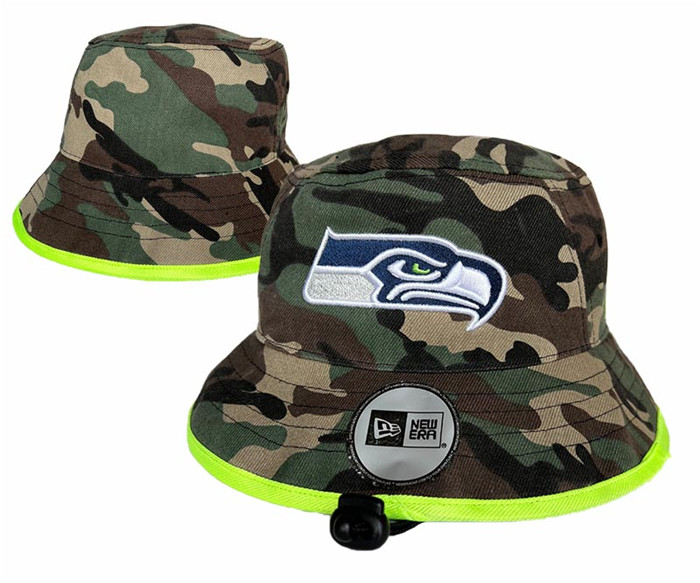 Seattle Seahawks Salute To Service Stitched Bucket Fisherman Hats 0130