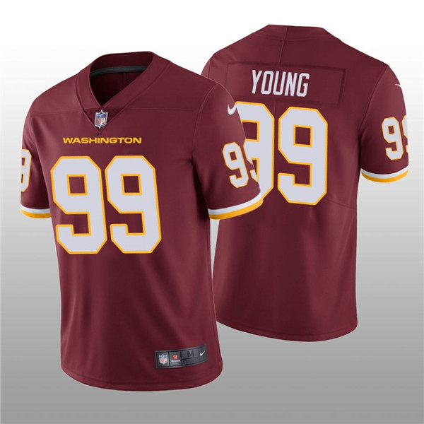 Men's Washington Football Team #99 Chase Young Red NFL Vapor Untouchable Limited Stitched Jersey
