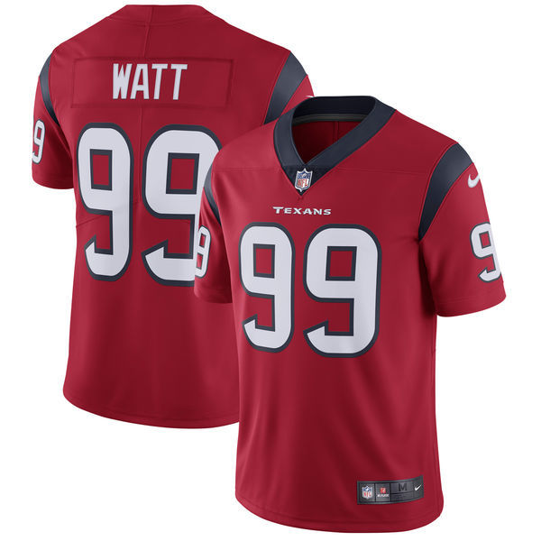 Men's Houston Texans #99 J.J. Watt Red Vapor Untouchable Limited Stitched NFL Jersey
