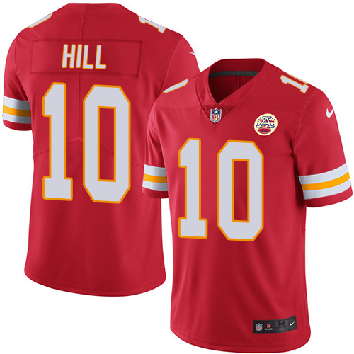 Men's Kansas City Chiefs #10 Tyreek Hill Red Vapor Untouchable Limited Stitched NFL Jersey