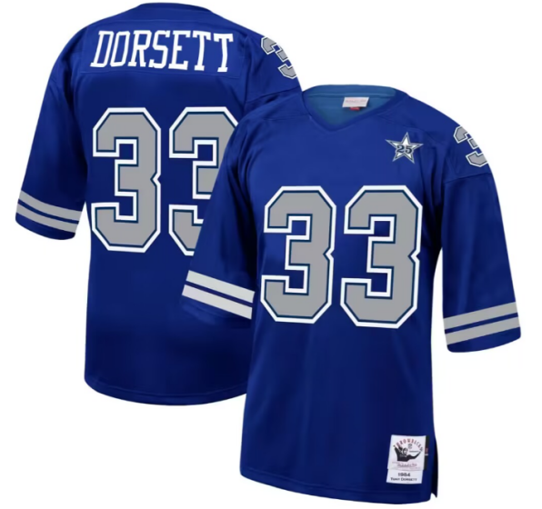 Dalla Cowboys #33 Tony Dorsett Blue Stitched Mitchell & Ness Throwback NFL Jersey