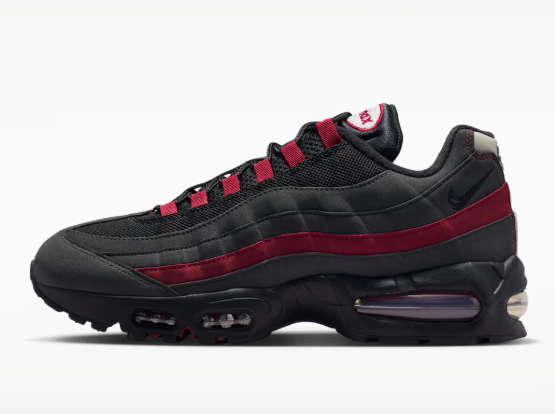 Men's Hot sale Running weapon Air Max 95 Black/Red Shoes 111