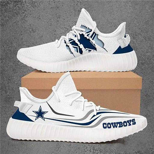 Men's Dallas Cowboys Mesh Knit Sneakers/Shoes 036