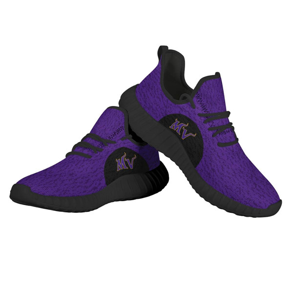 Men's Minnesota Vikings Mesh Knit Sneakers/Shoes 012