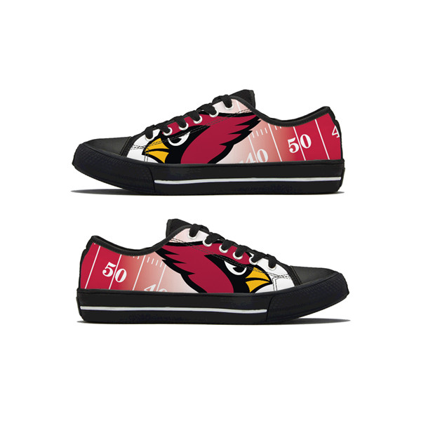 Men's Arizona Cardinals Low Top Canvas Sneakers 005