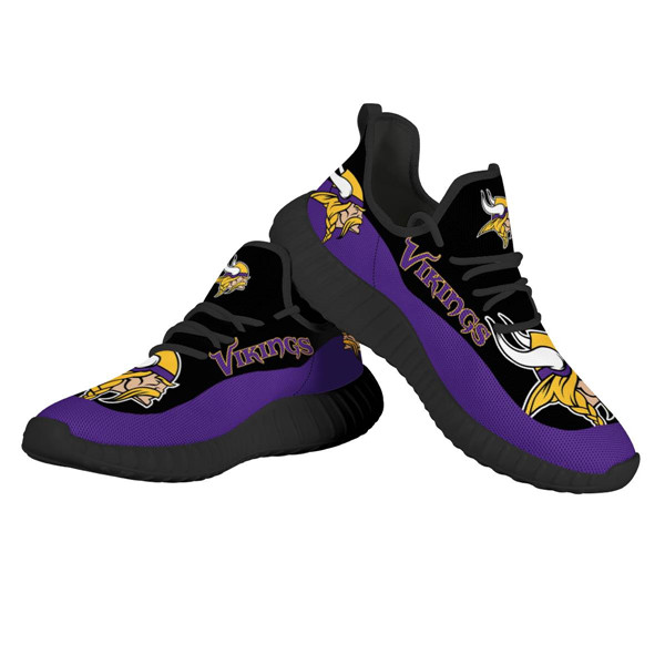 Men's Minnesota Vikings Mesh Knit Sneakers/Shoes 013