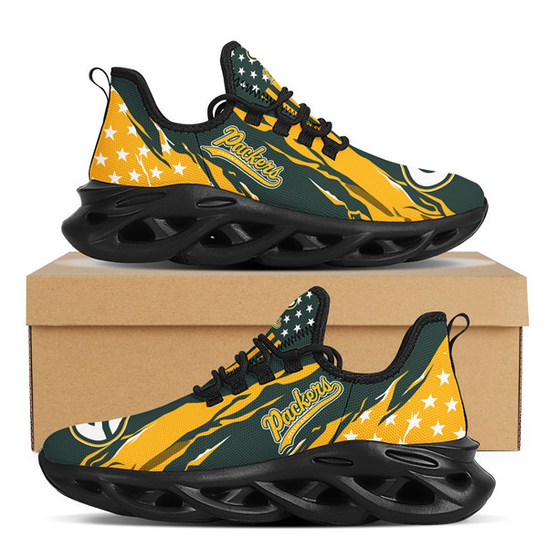 Women's Green Bay Packers Flex Control Sneakers 001 [Packers-fdy54ysh ...