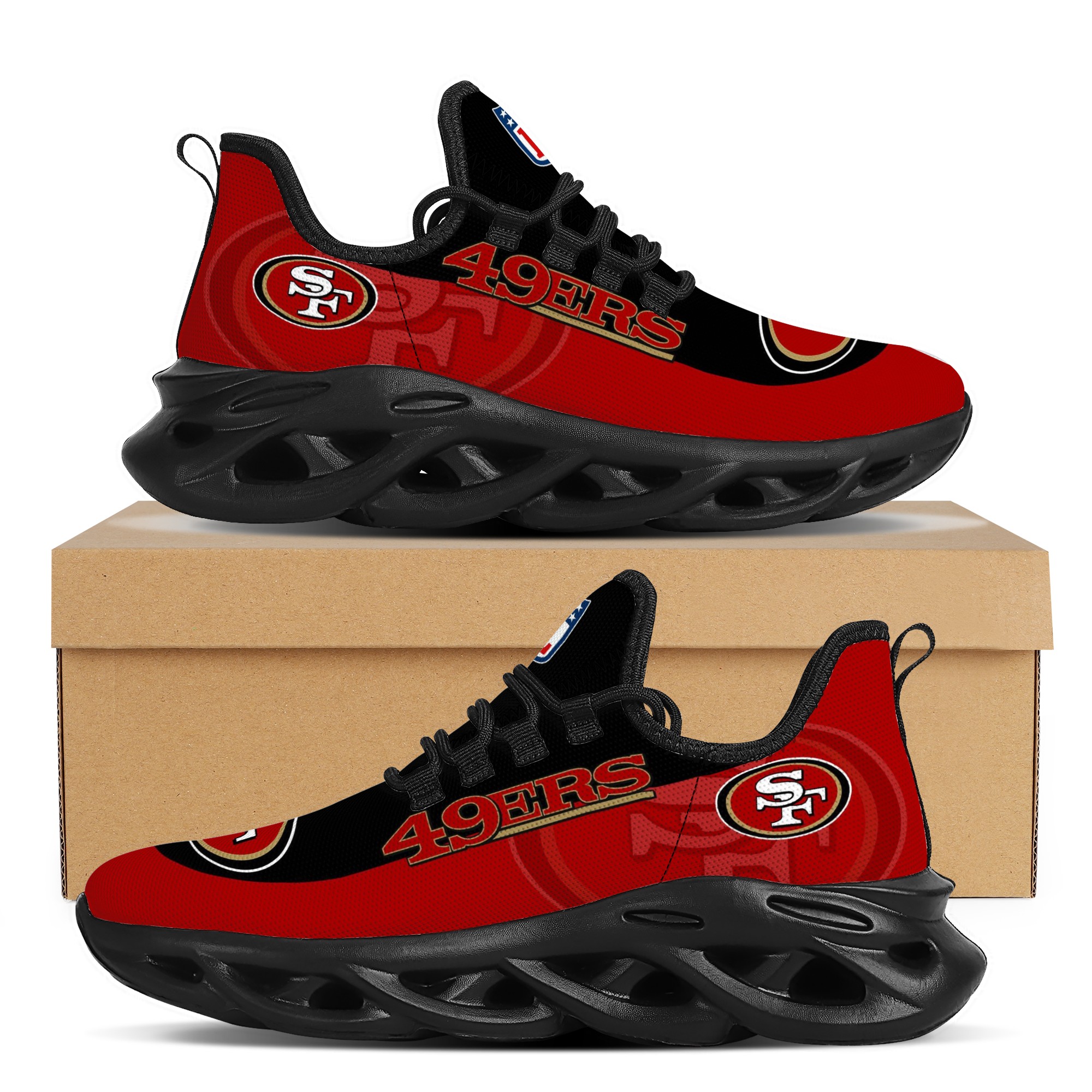 Women's San Francisco 49ers Flex Control Sneakers 003
