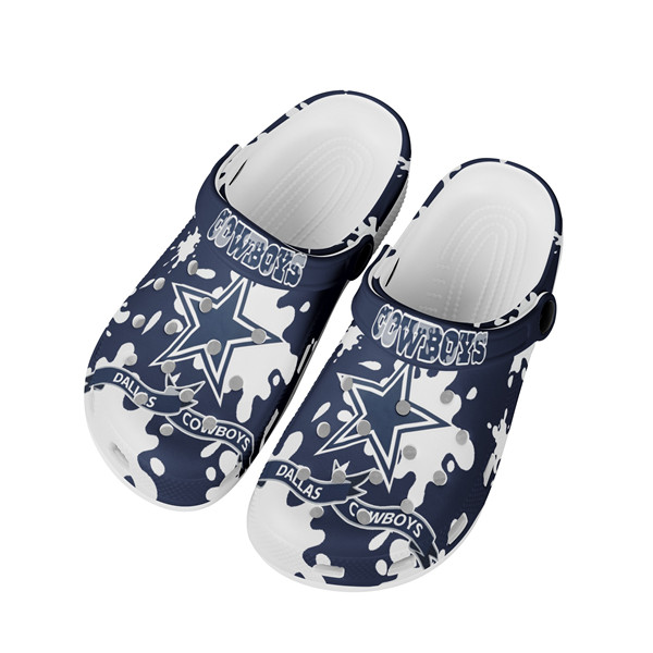 Men's Dallas Cowboys Bayaband Clog Shoes 002