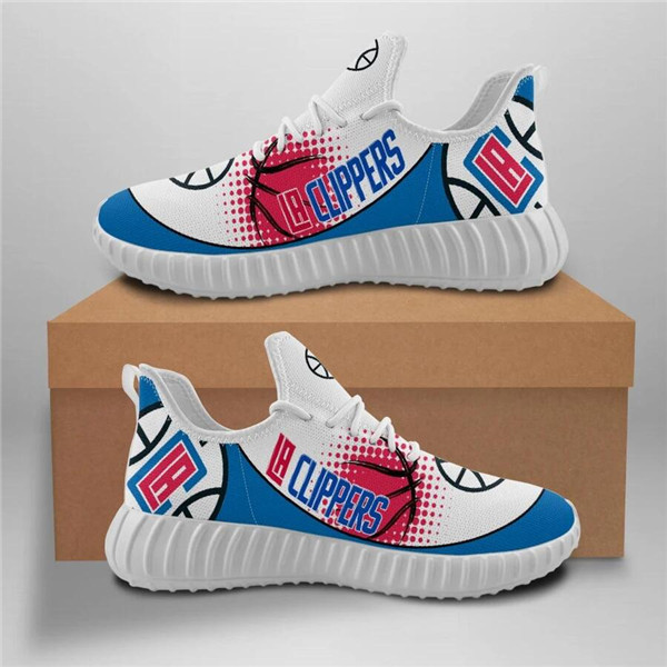 Men's Los Angeles Clippers Mesh Knit Sneakers/Shoes 002