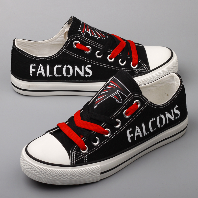 Women's Atlanta Falcons Repeat Print Low Top Sneakers 002