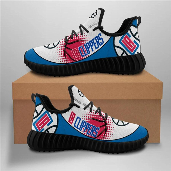 Men's Los Angeles Clippers Mesh Knit Sneakers/Shoes 003