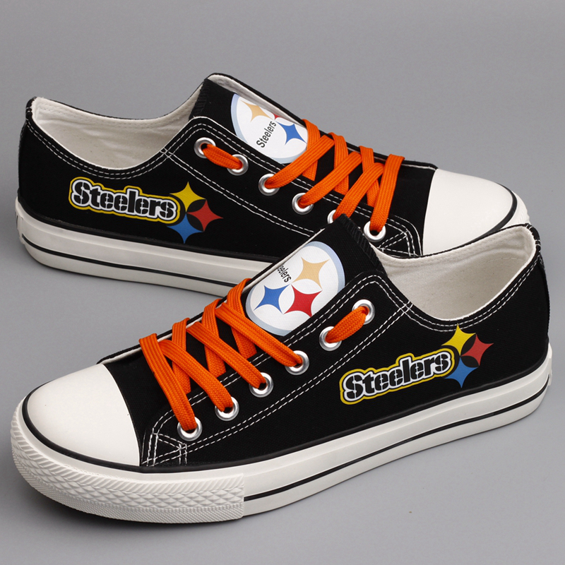 Women's Pittsburgh Steelers Repeat Print Low Top Sneakers 003
