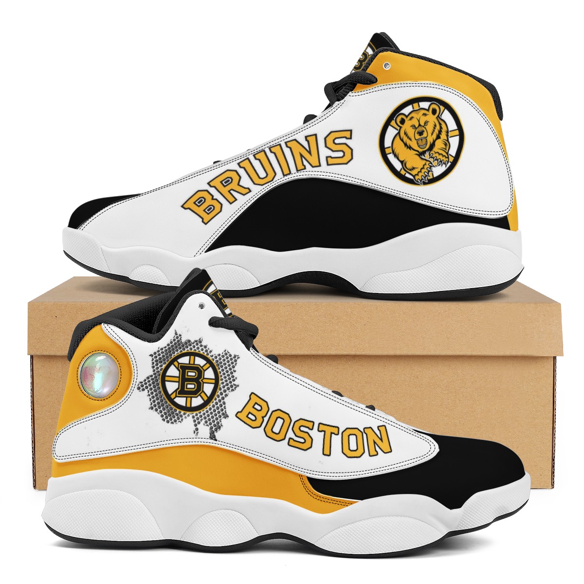Women's Boston Bruins Limited Edition JD13 Sneakers 001