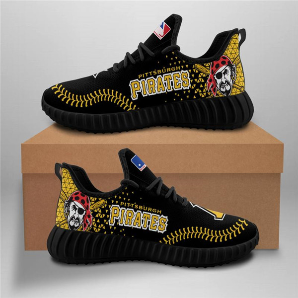Men's Pittsburgh Pirates Mesh Knit Sneakers/Shoes 001
