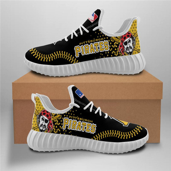 Men's Pittsburgh Pirates Mesh Knit Sneakers/Shoes 002