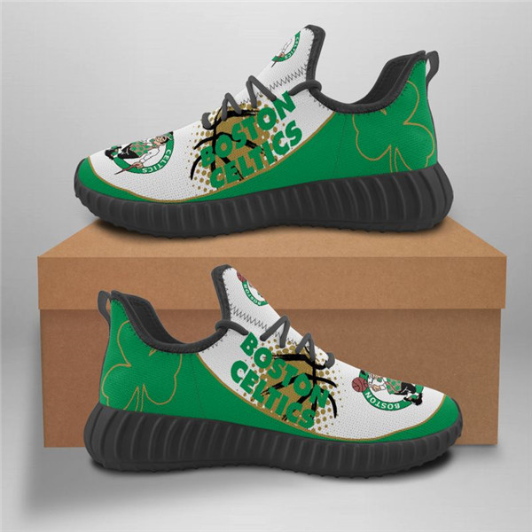 Men's Boston Celtics Mesh Knit Sneakers/Shoes 001