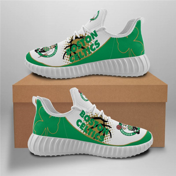 Women's Boston Celtics Mesh Knit Sneakers/Shoes 003