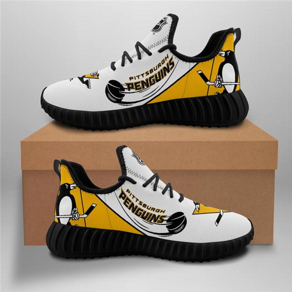 Women's Pittsburgh Penguins Mesh Knit Sneakers/Shoes 002