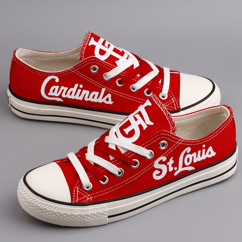 Women's St.Louis Cardinals Repeat Print Low Top Sneakers 001