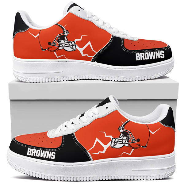 Men's Cleveland Browns Air Force 1 Sneakers 001