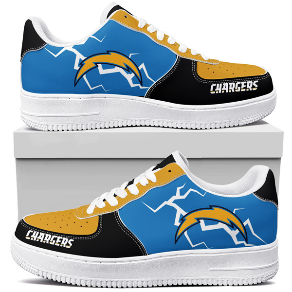 Men's Los Angeles Chargers Air Force 1 Sneakers 001