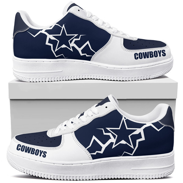 Men's Dallas Cowboys Air Force 1 Sneakers 001