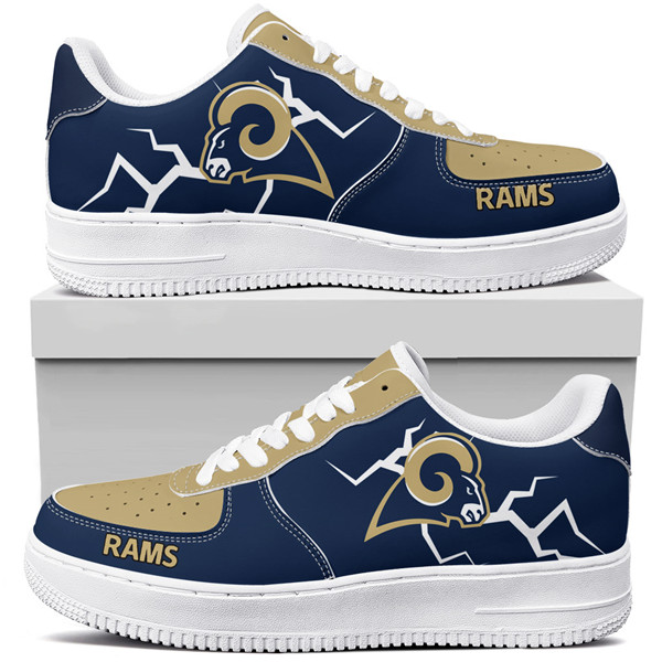 Men's Los Angeles Rams Air Force 1 Sneakers 001