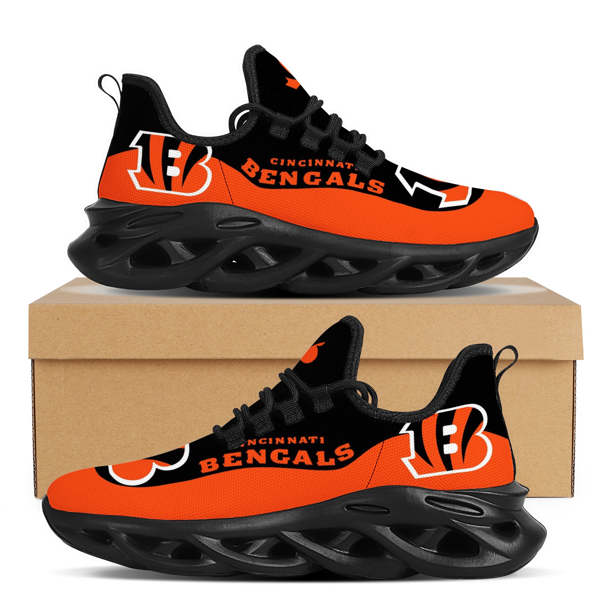 Men's Cincinnati Bengals Flex Control Sneakers 001
