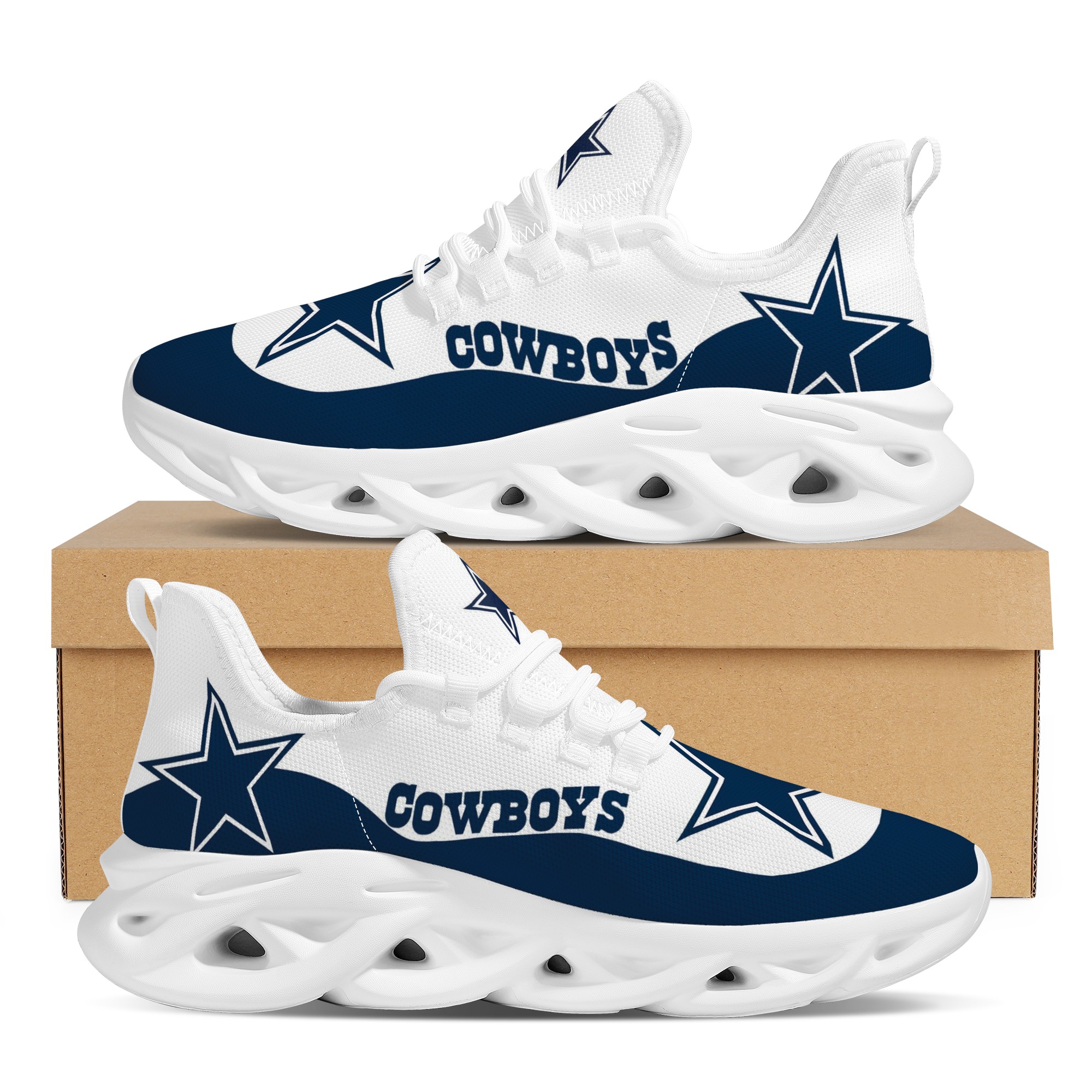 Women's Dallas Cowboys Flex Control Sneakers 002