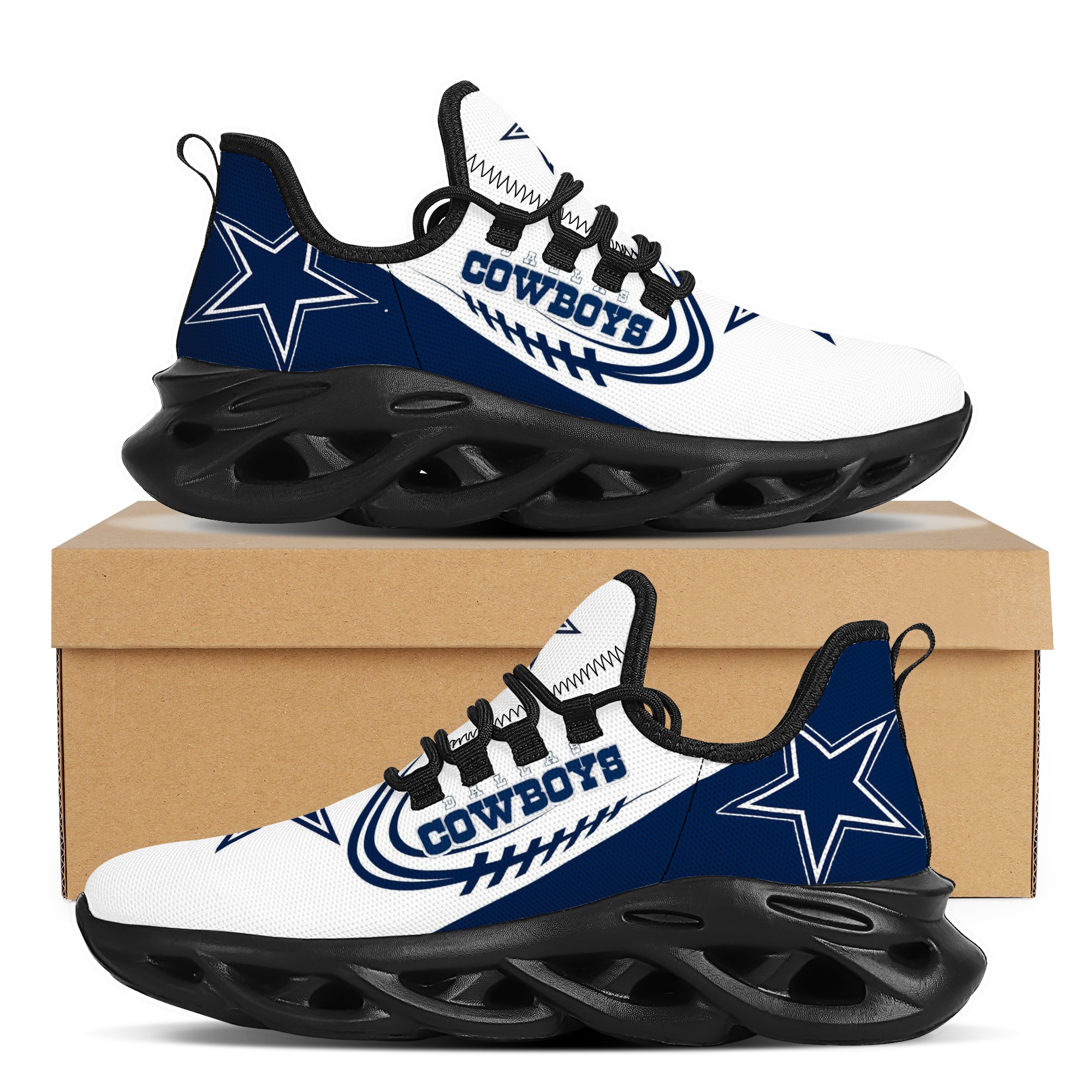 Women's Dallas Cowboys Flex Control Sneakers 006