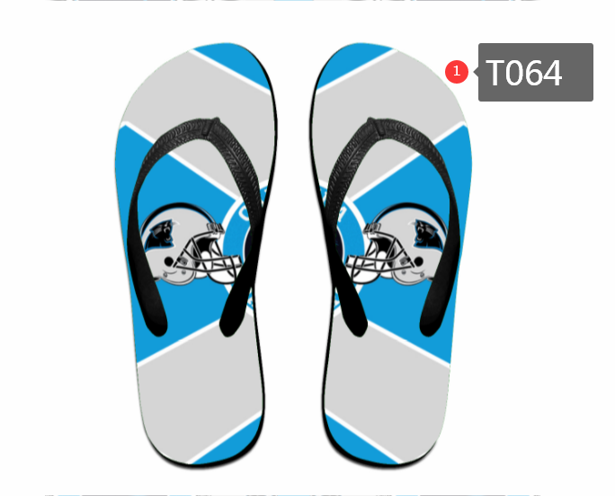 All Sizes Carolina Panthers Flip Flops T064(Pls check description for details)
