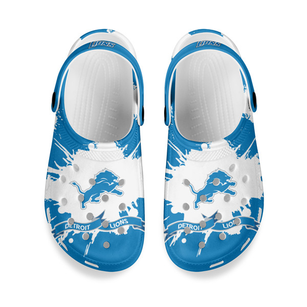 Men's Detroit Lions Bayaband Clog Shoes 001
