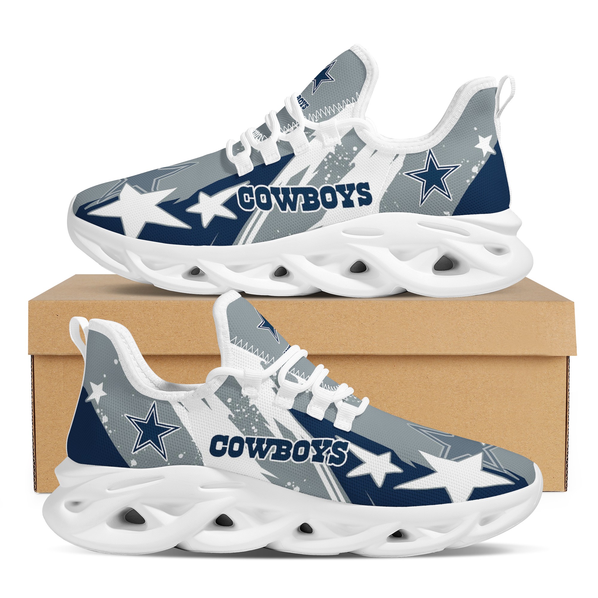 Women's Dallas Cowboys Flex Control Sneakers 0012