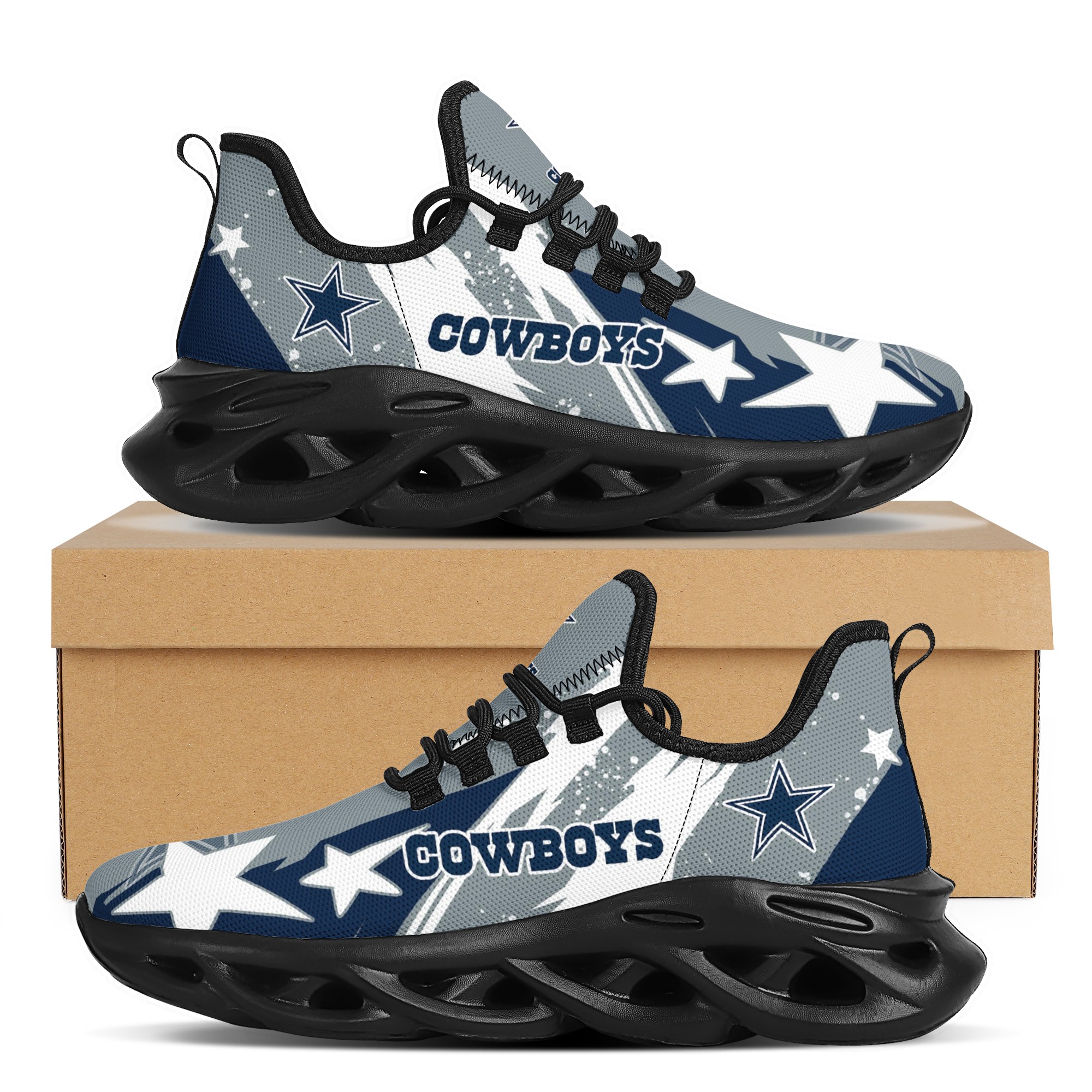 Women's Dallas Cowboys Flex Control Sneakers 0011