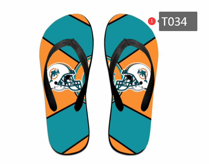 All Sizes Miami Dolphins Flip Flops T034(Pls check description for details)