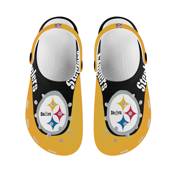 Men's Pittsburgh Steelers Bayaband Clog Shoes 001