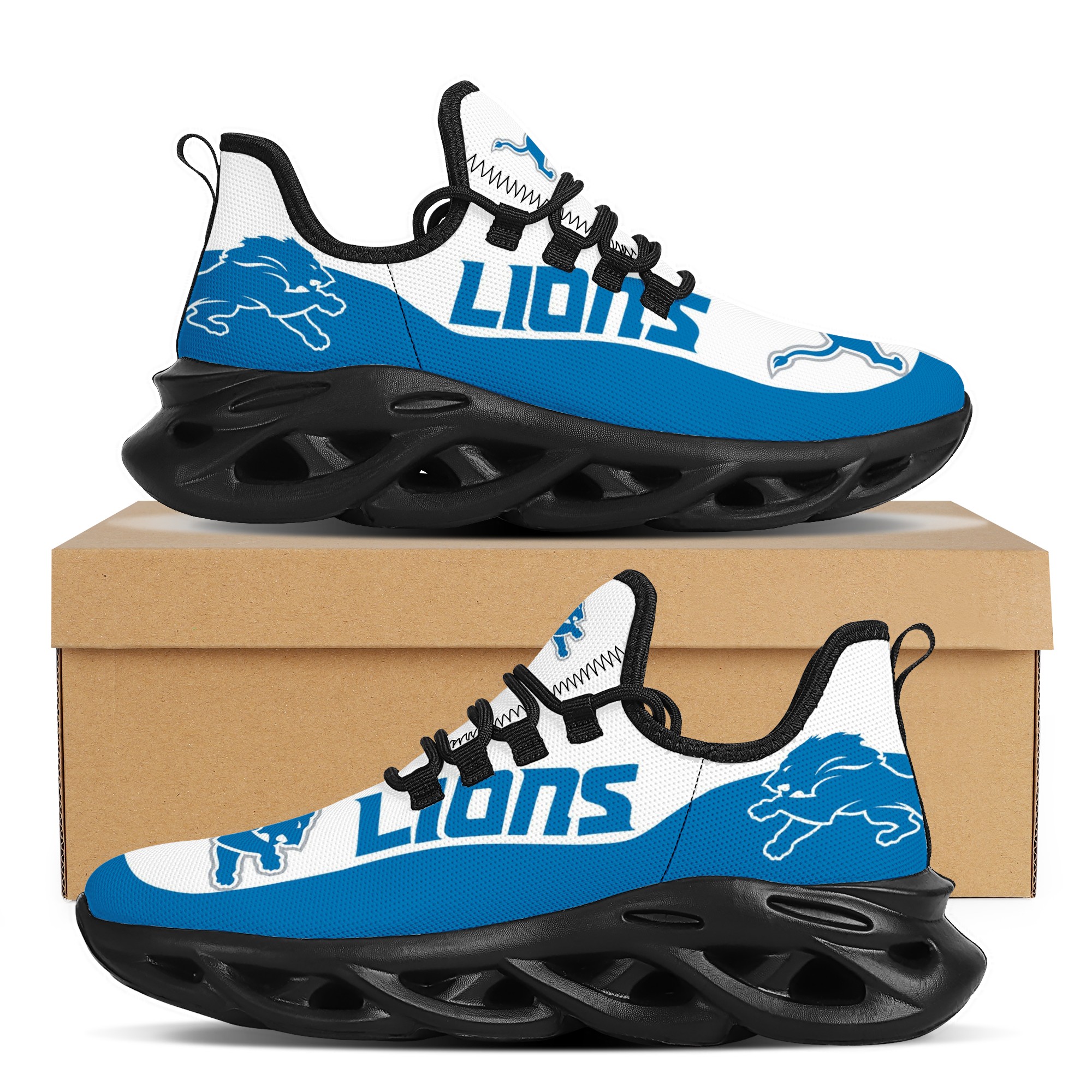 Men's Detroit Lions Flex Control Sneakers 001