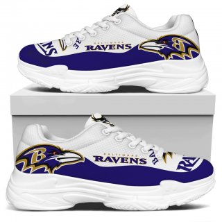 Women's Baltimore Ravens Edition Chunky Sneakers With Line 002