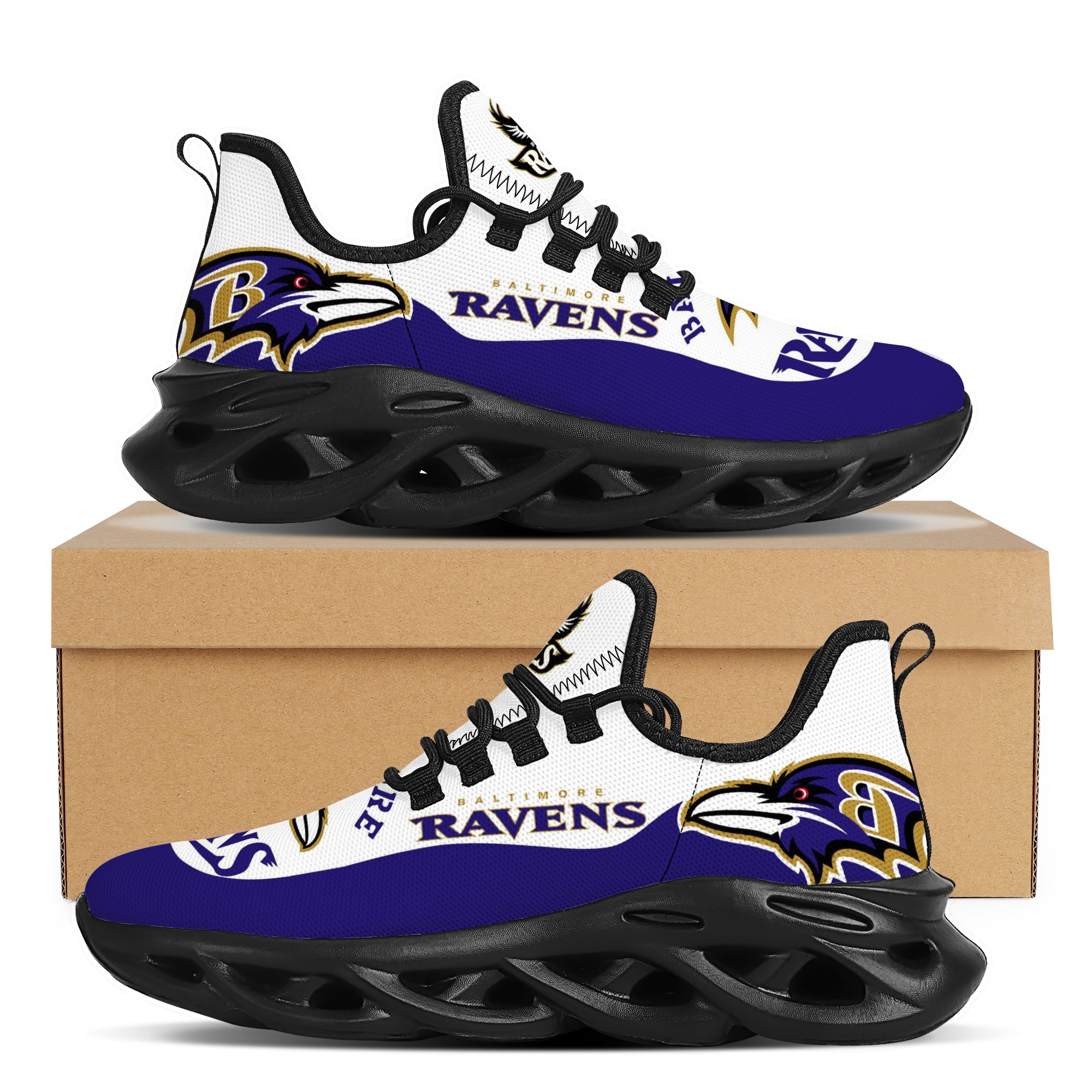 Men's Baltimore Ravens Flex Control Sneakers 001