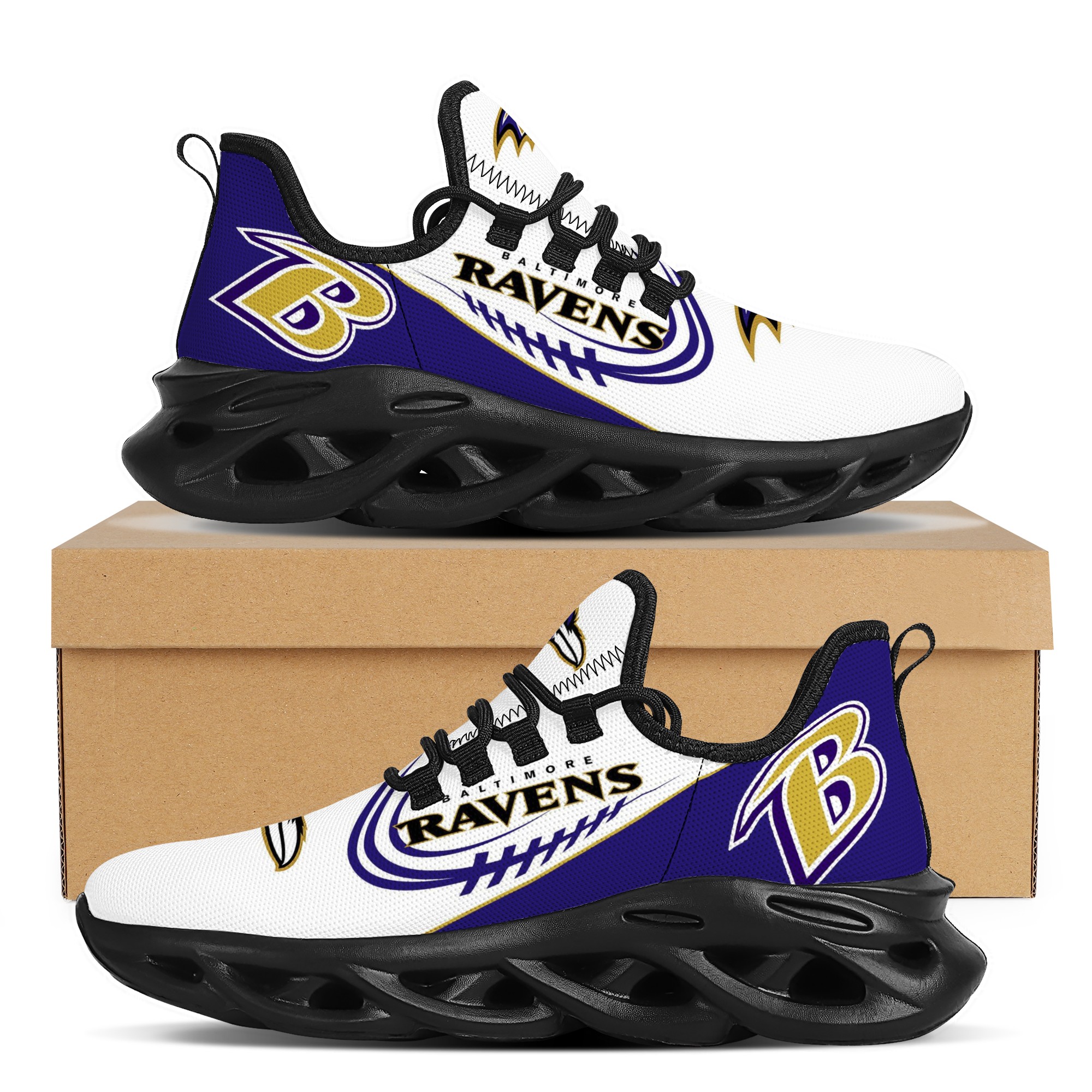 Women's Baltimore Ravens Flex Control Sneakers 003