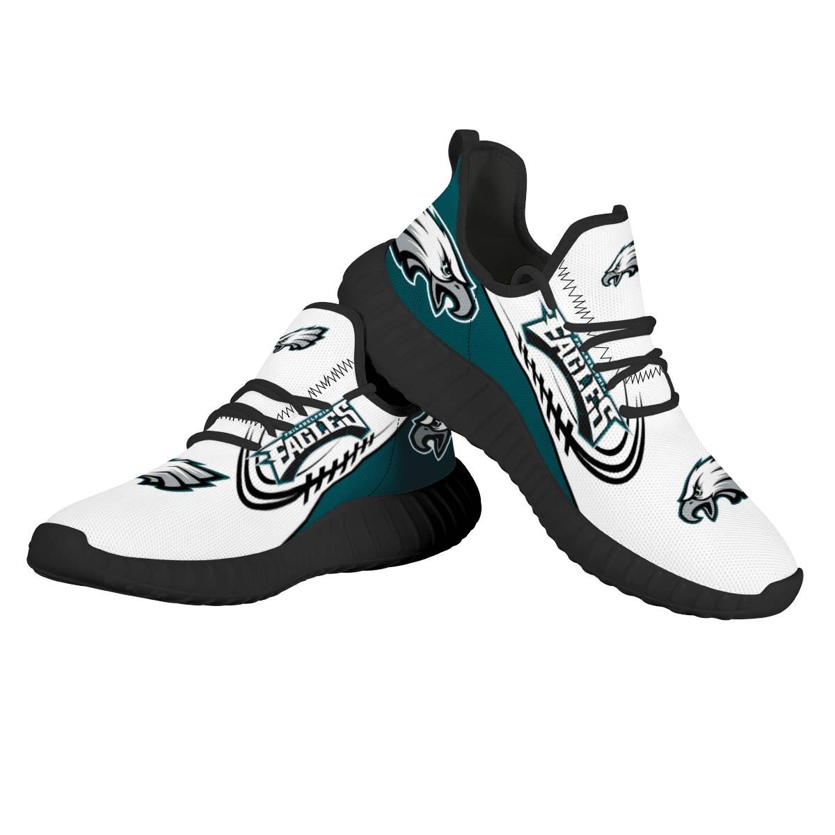 Men's Philadelphia Eagles Mesh Knit Sneakers/Shoes 011