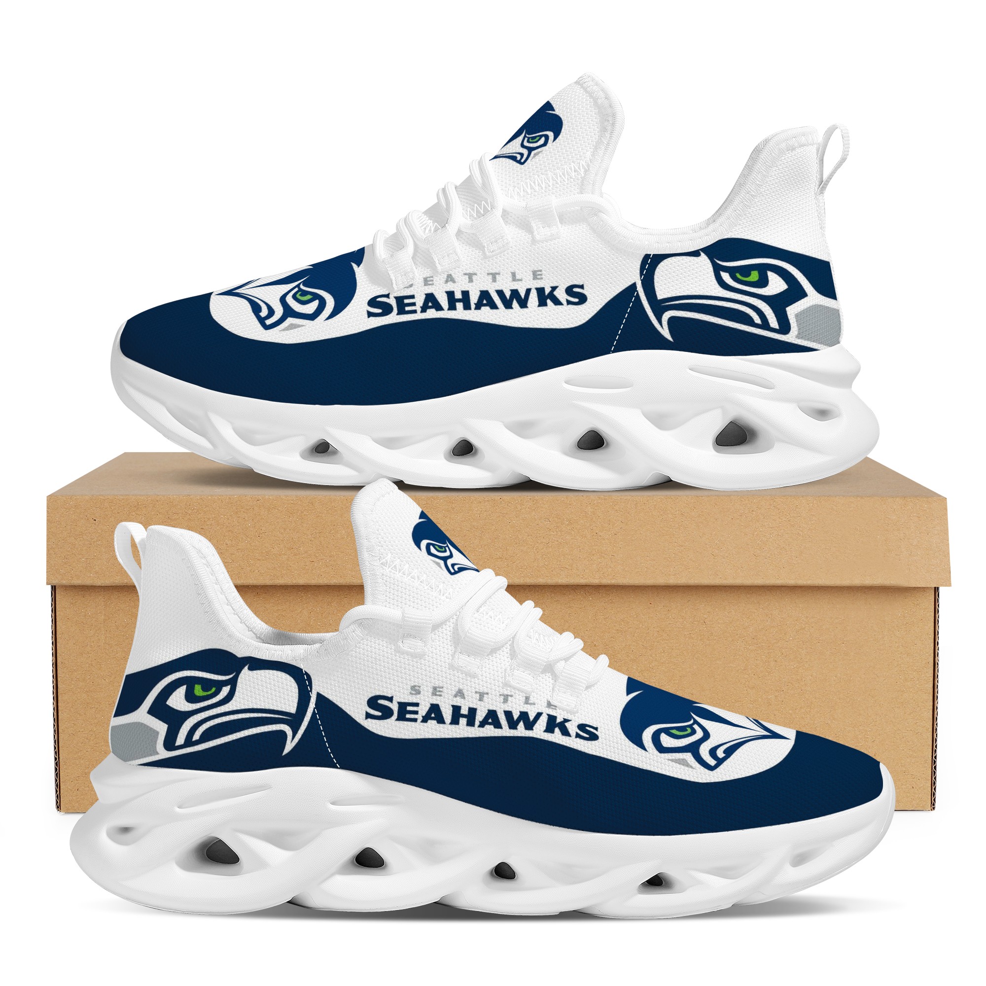Men's Seattle Seahawks Flex Control Sneakers 002