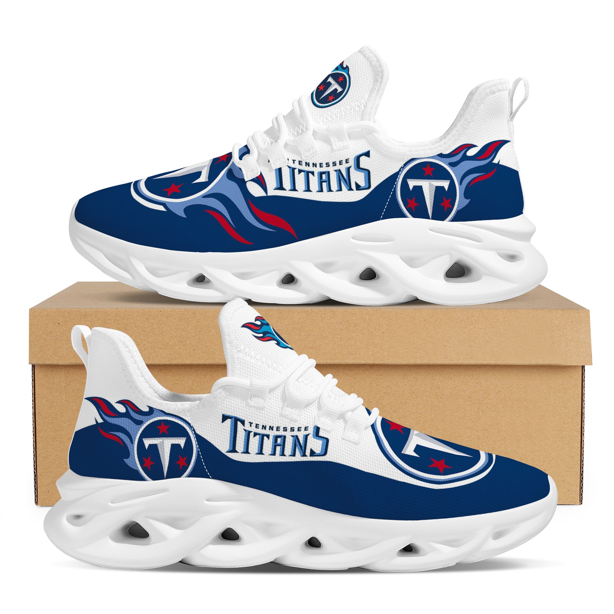 Women's Tennessee Titans Flex Control Sneakers 002