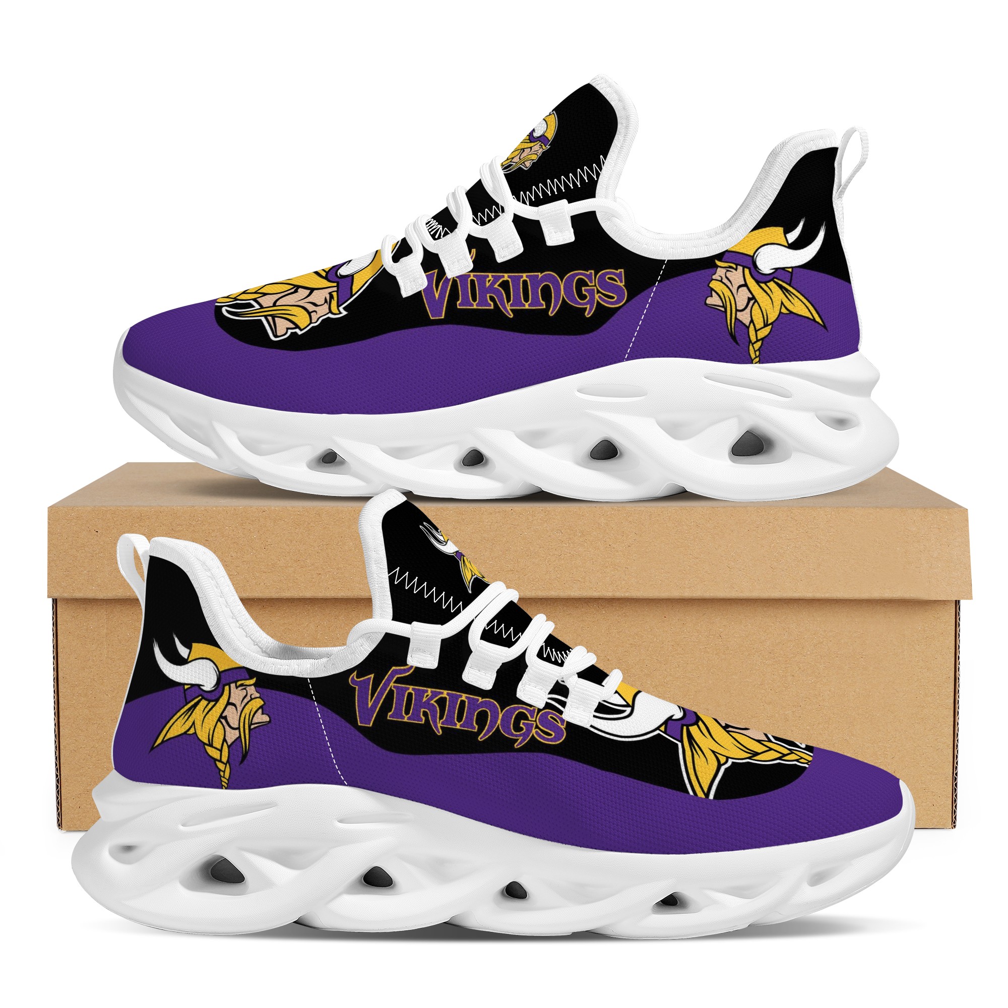 Women's Minnesota Vikings Flex Control Sneakers 002
