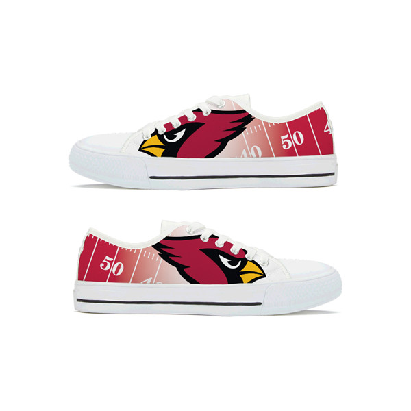 Men's Arizona Cardinals Low Top Canvas Sneakers 002