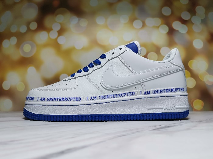 Women's Air Force 1 White/Royal Shoes 0175