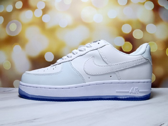Women's Air Force 1 White/Blue Shoes 0144