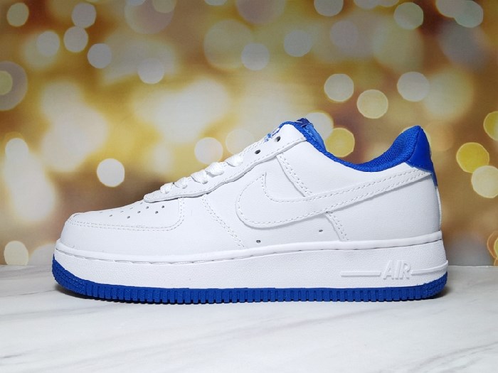 Women's Air Force 1 White/Royal Shoes 0206
