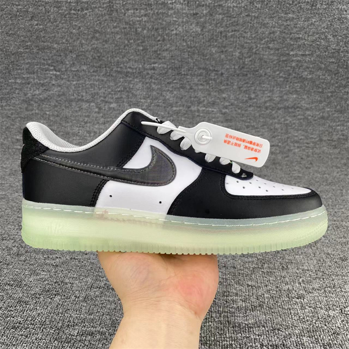 Women's Air Force 1 Black/White Shoes Top 0279